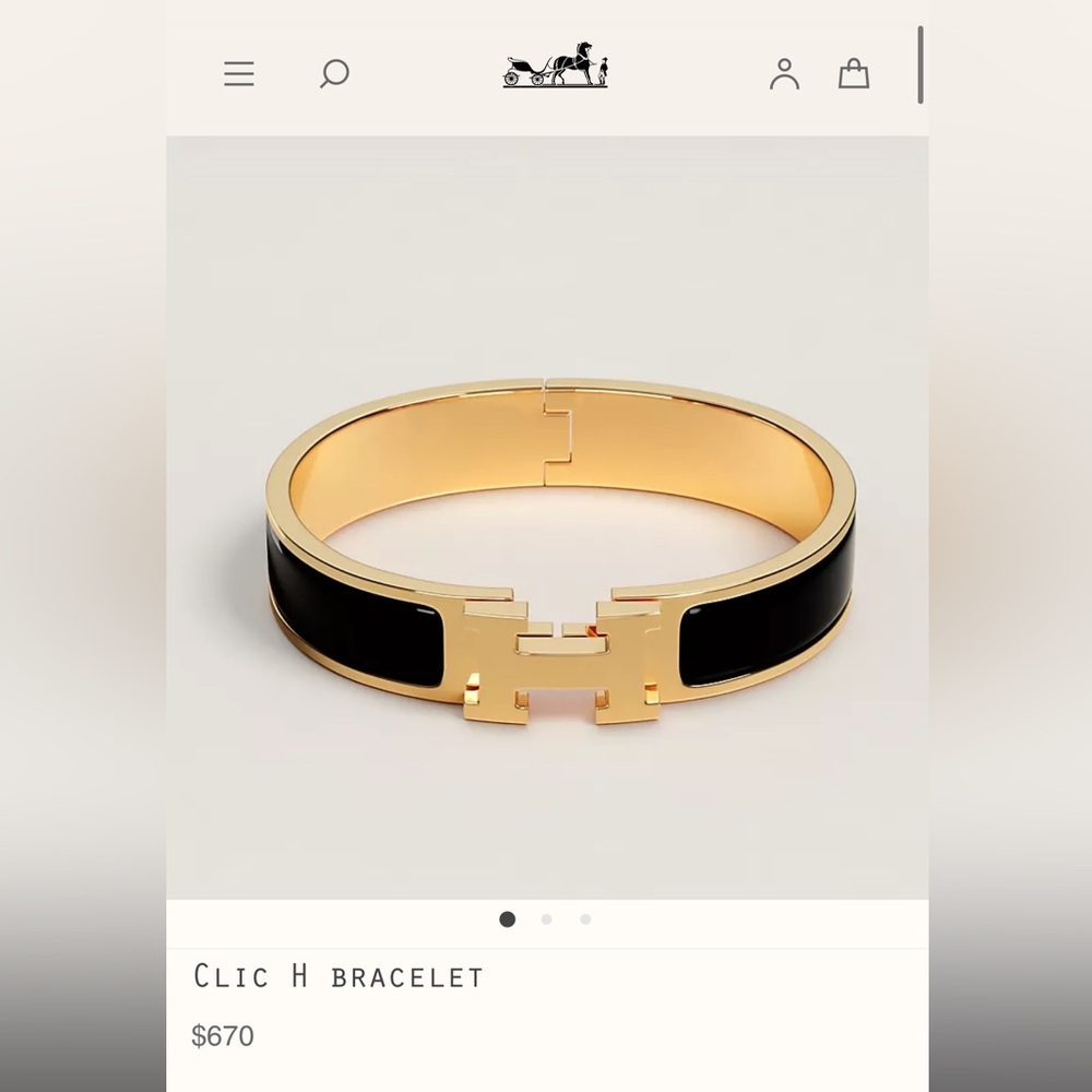 Authentic Hermes Click H Bracelet